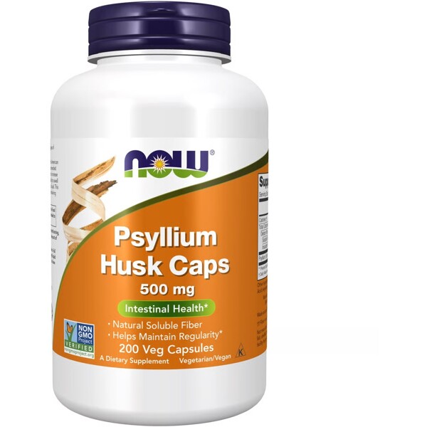 NOW Psyllium Husk Caps 500 mg