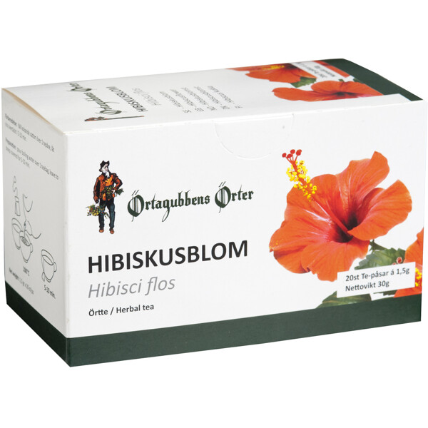 Örtagubben Hibiskusblom Te-påsar