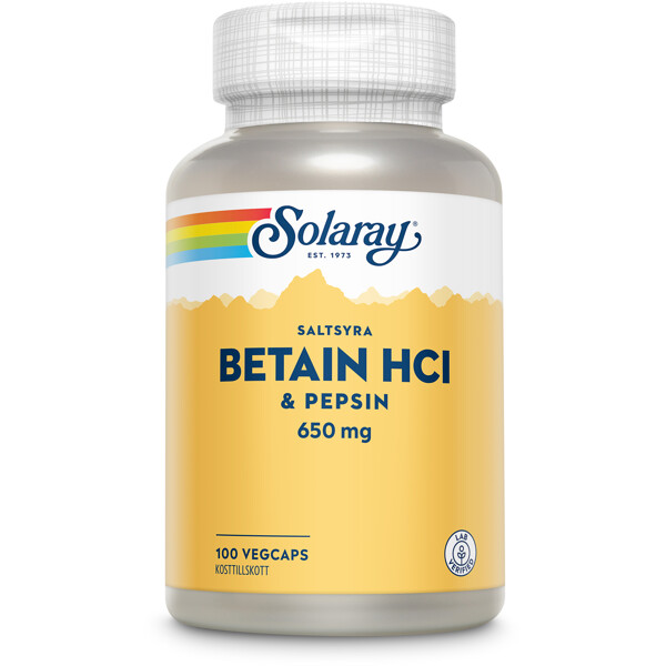 Solaray Betain HCI & Pepsin