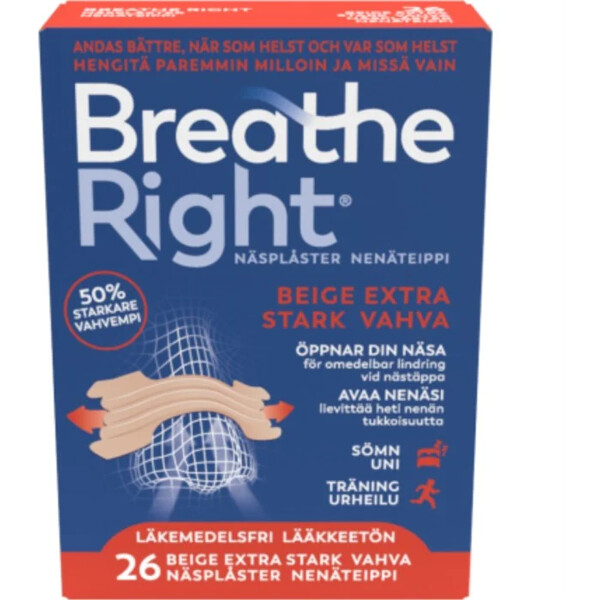 Breathe Right Beige Extra Stark