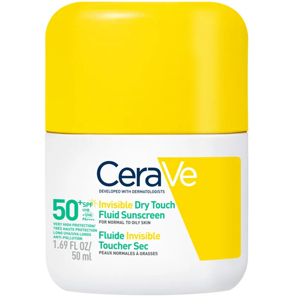 CeraVe Invisible Dry Touch Fluid Sunscreen SPF50+