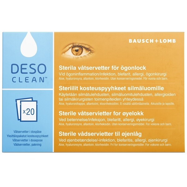 Desoclean Sterila Ögonservetter