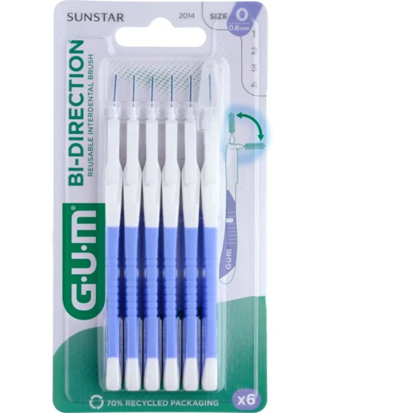 GUM BI-DIRECTION mellanrumsborste 0,6