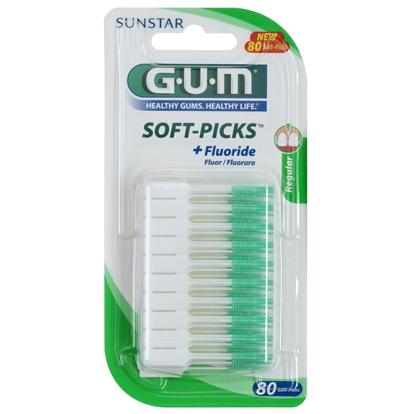 GUM Soft Picks + Fluoride