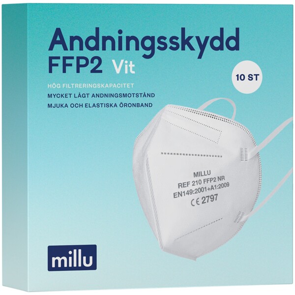 Millu Andningsskydd FFP2 vit