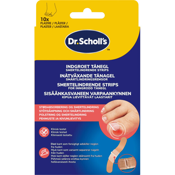 Scholl Ingrown Toenail Pain Relief Strips